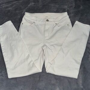 WHBM white skinny jeans